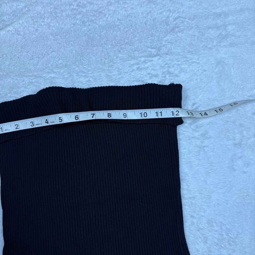 Bebe Black Ribbed Knit TubeTop - Picture 3 of 4